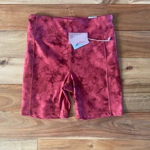 Jessica Simpson Bike Short in Mineral Red Tie Dye